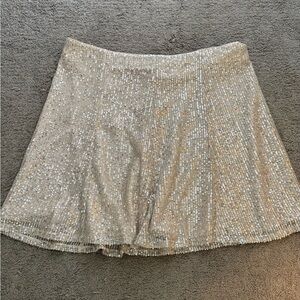LOFT Shimmering gold Sequin Skirt